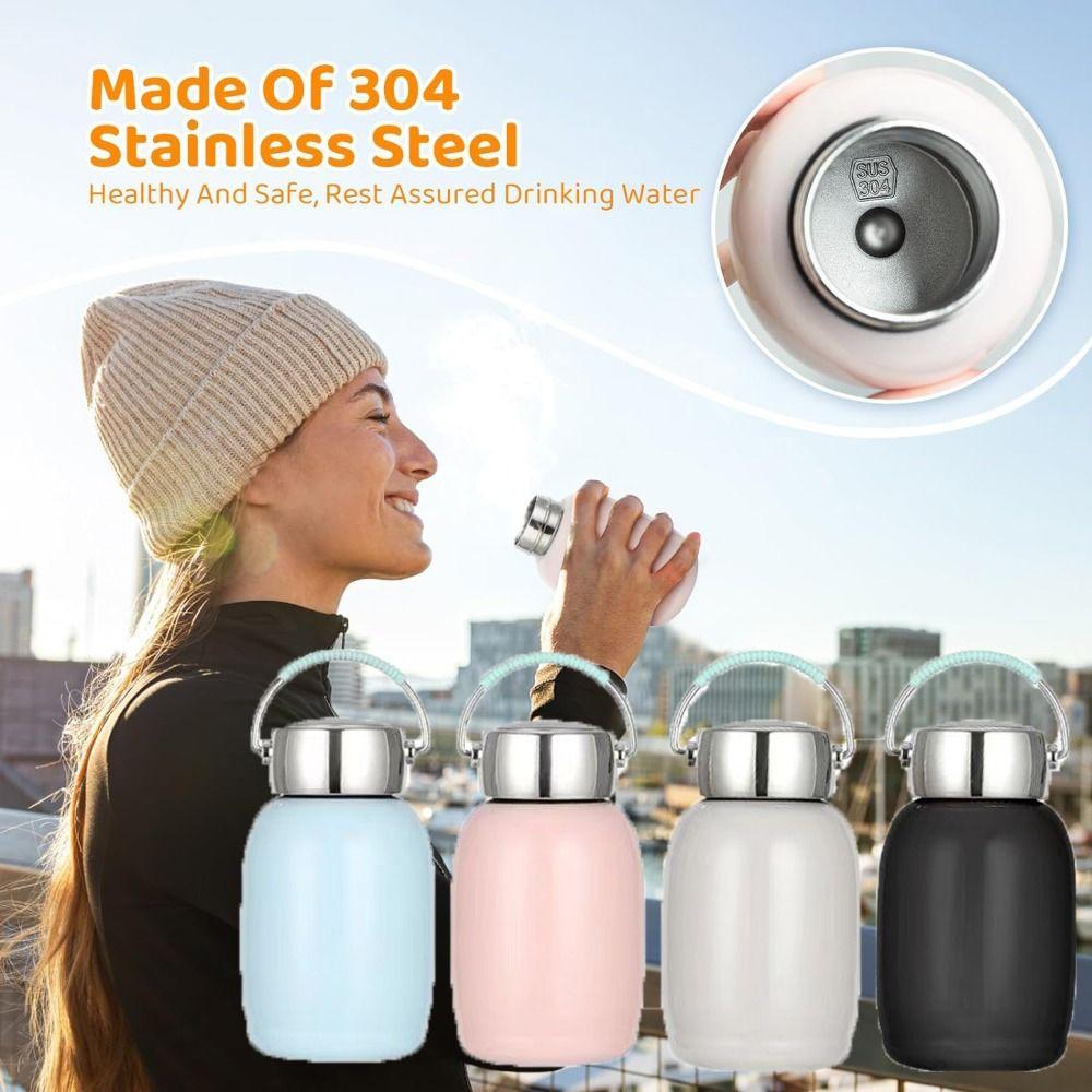 

Круглая тонкая изолированная бутылка с термальной водой, сплошной цвет, бутылка с горячей и холодной водой