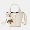 Chic Minimalist Pu Material Bucket Bag Spacious And Trendy Tote Bag For Everyday Use