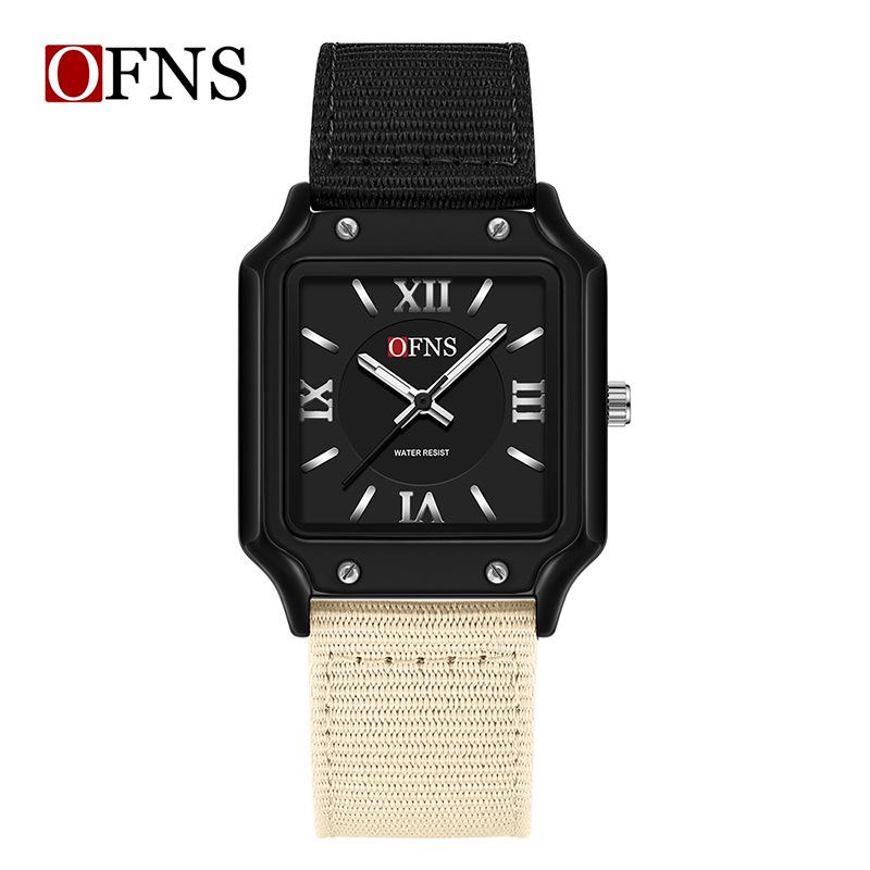 Oufanni Unisex Retro Roman Numeral Quartz Watch - Waterproof, Luminous, Simple Design for Youth and Students
