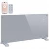 2000W Smart Panel Heater Wall Mounted & Freestanding, Electric Heater with Weekly Timer, Open Window & Anti-Frost, Grey
