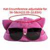 Cat Ears Brimless Hat with Sunglasses Sweet Breathable Woman's Landlord Hat Detachable Sunglasses Without Brim