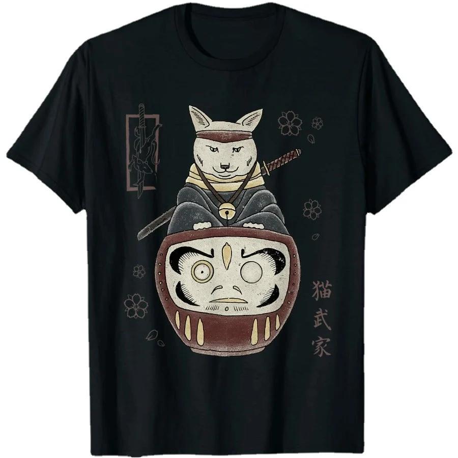 Japanese Cat Traditional Essential Premium Gift Idea TShirt Summer Cotton Short Sleeve ONeck Mens T Shirt New S3XL