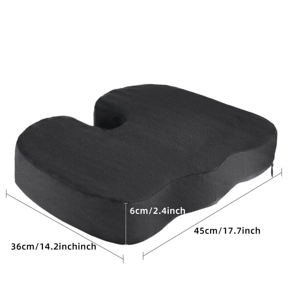 Comfortable breathable seat cushion, U-shaped design wave sponge massage cushion can relieve buttock pressure/coccyx pain
