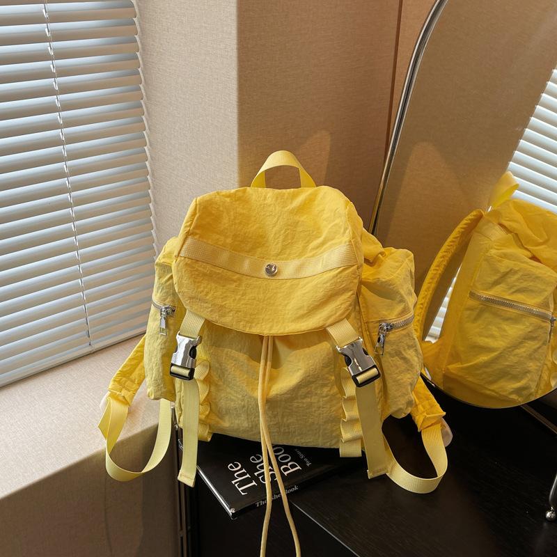 Sports and Leisure Backpack Bag Women's New Niche Design Versatile Student Backpack Going Out Travel Bag