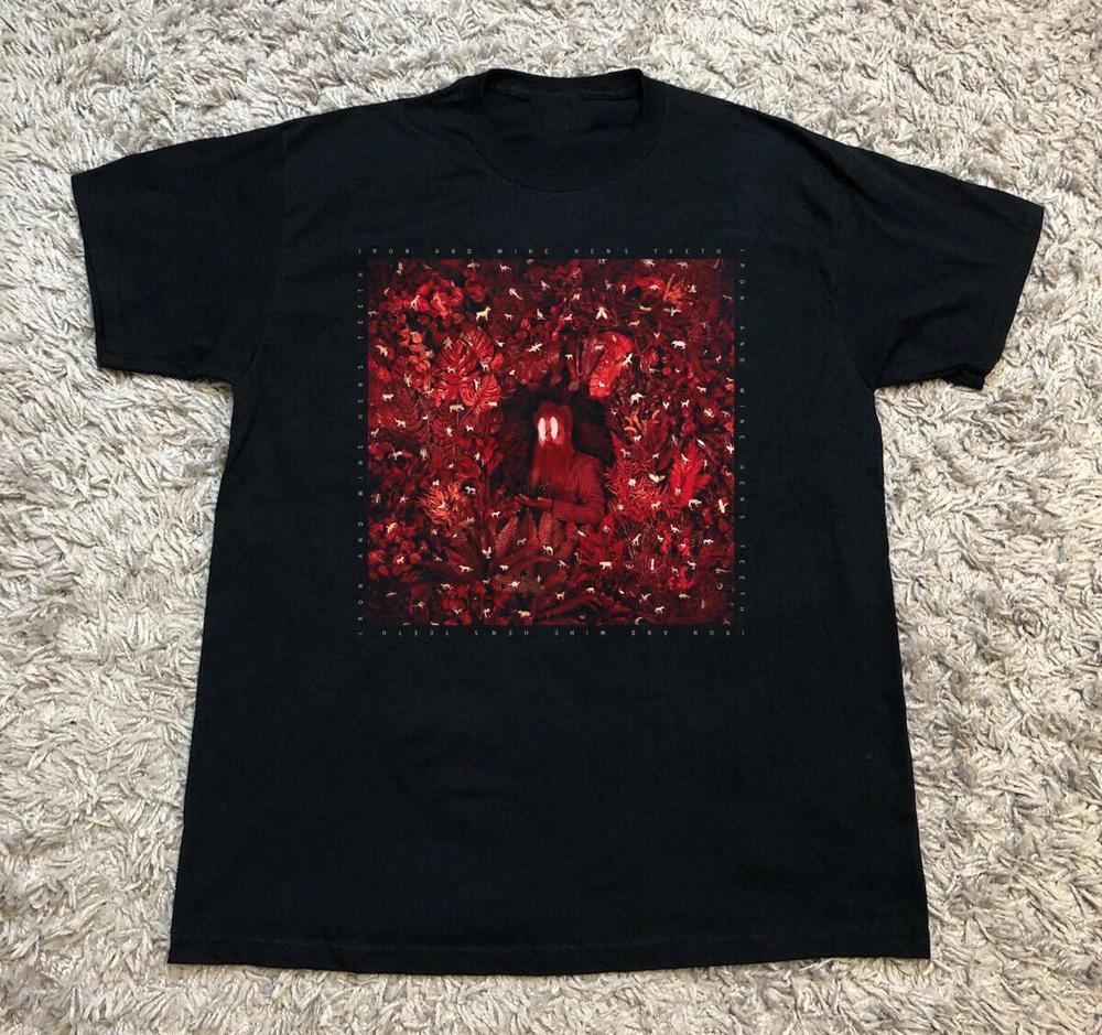Iron Wine Black Cotton Shirt Full Size S5xl Cl413