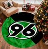 Hannover 96 Fußballmuster Runder Teppich, Innen-/Außenmatte, für Picknick, Spielzimmer, Schlafzimmer, Büro, Wohnzimmer, Heimdeko Teppich, Geburtstagsgeschenk