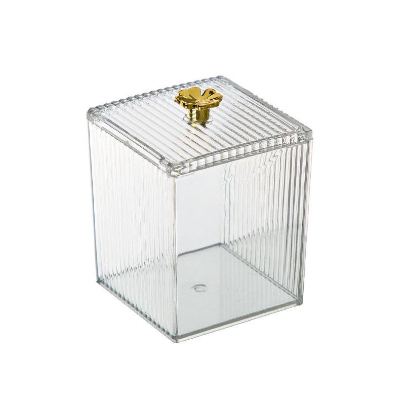 

1 шт., ватный тампон, хлопковый ящик для хранения макияжа, настольный туалетный столик, пыленепроницаемый, прозрачный, для удаления макияжа, хлопковая губная помада, косметическая коробка, акриловая прозрачный