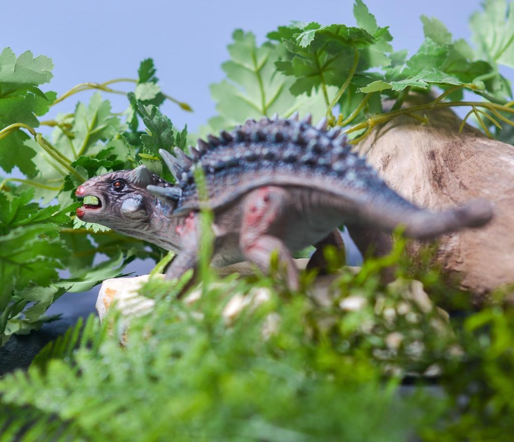 SanDoll Dinosaur Figure Realistic Model Jurassic 25cm Class Reptile Impressive Herbivore Toy Present Display Children's (Ankylosaurus)