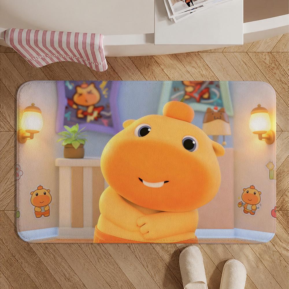 IP-Lulu the CapybaraS Floor Mat Soft Non-Slip Bath Mat, Bedside Carpet, Absorbent Doormat for Home