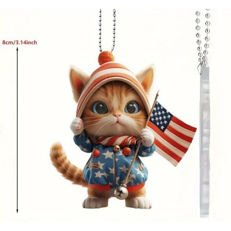 

Акриловый Кот Яркое Украшение для Подвешивания в Автомобиль Игривый Мультяшный Дизайн Для Интерьеров Автомобиля