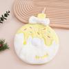 1Pcs Cute Donut Towel with Hanging Function Absorbent and Soft Not Easy To Shed Hair Kitchen and Bathroom Small Towel