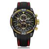 Megir Silikon Sportsklokke Herre Relogio Masculino Toppmerke Luksus Chronograph Army Military Watches Klokke Herre Quartz Armbåndsur