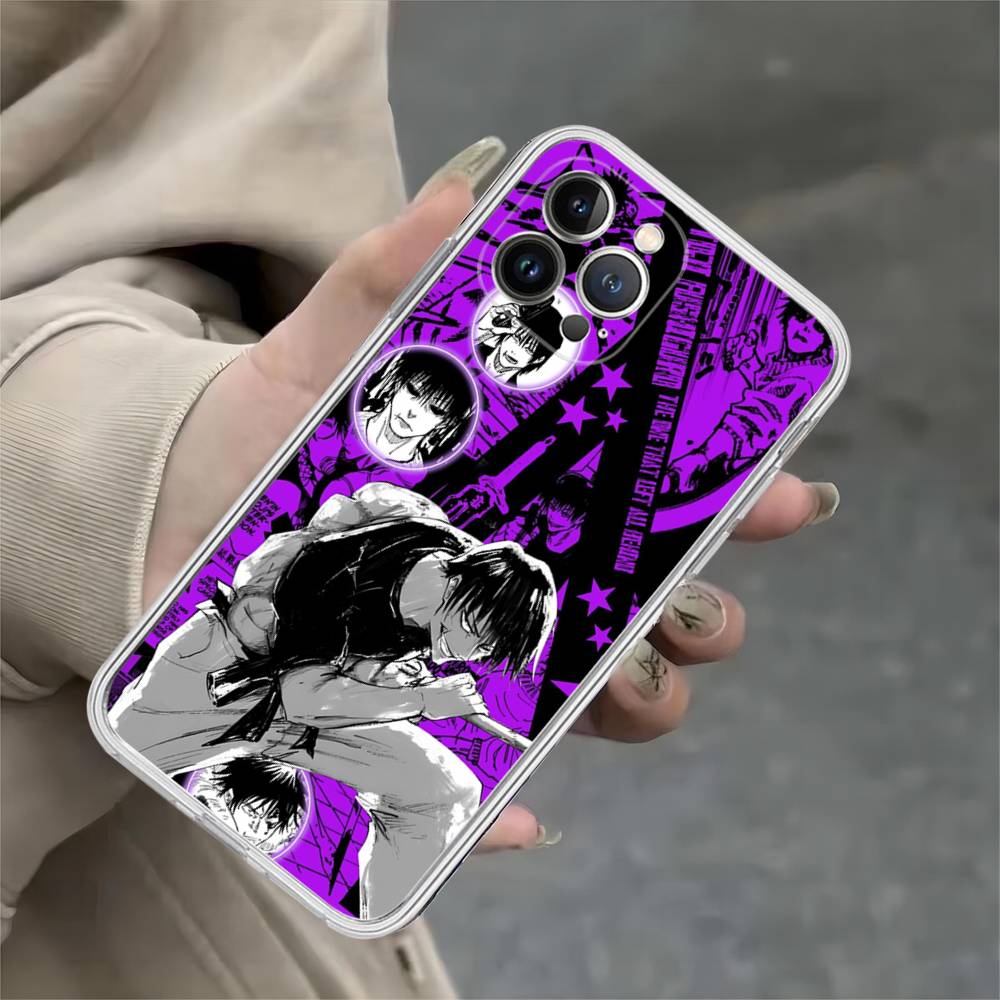 J-Jujutsu Toji Kaisen F-Fushiguro Per iPhone 17 16 16e 15 14 13 12 11 Pro Max Mini Plus Custodia per Telefono