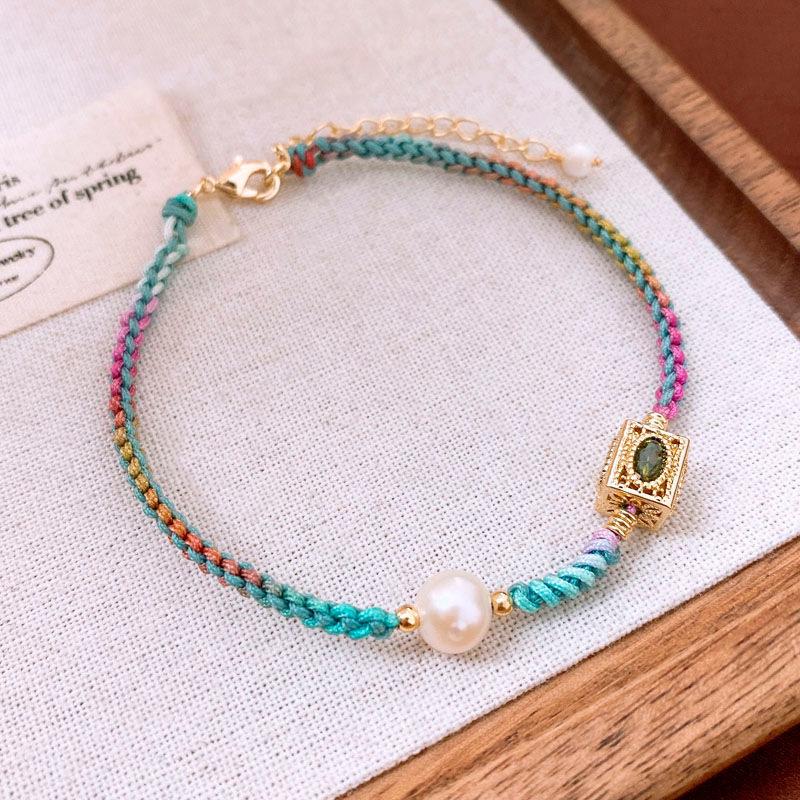Elegant Chinese Vintage-Inspired Beaded Bracelet: Modern Luxury Women’s Jewelry