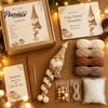 Parent Child Interaction Activities DIY Crochet Gnome Ornament Kit, Christmas Theme Soft Knitted Craft Thanksgiving Handmade Gift Sets Set,