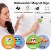 Funny Dog Owl Fridge Magnets Dishwasher Magnetic Sticker Home Decor Clean Dirty Sign
