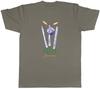 Personalised India Cricket Supporter Unisex TShirt Retro Ball Wicket Stump Fan Tee