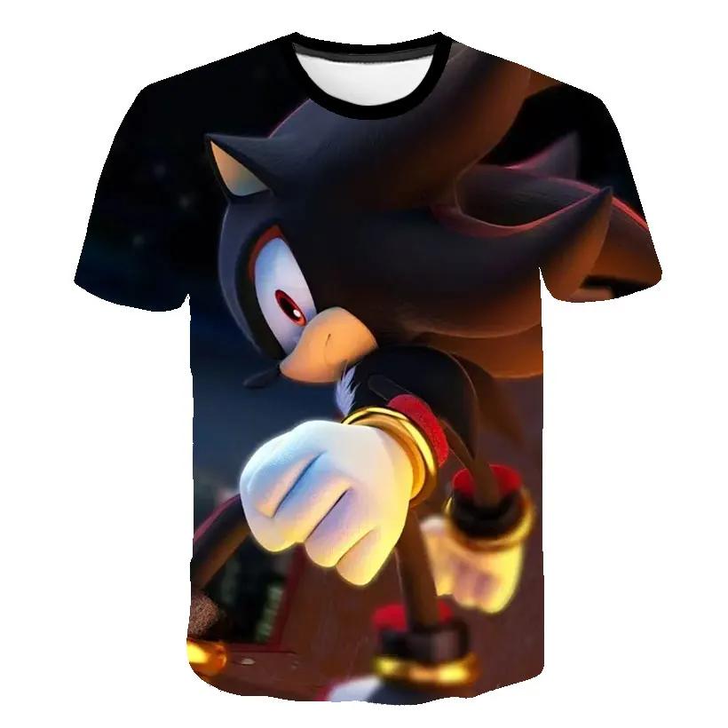 Pojkar 3D-utskrift Kläder Ny Tecknad T-shirt Barnkläder Pojkar Flickor Tecknad Spelpojke Sommar Barn T-shirt Toppar