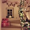2.7M Christmas Wreath Rattan Garland For Front Door Window Christmas Decoration Artificial Rattan Hanging Staircase Ornaments
