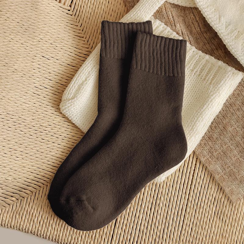 Chaussettes d'hiver chaudes épaissies pour femme - Polyvalentes, Anti-froid, Indispensables Automne/Hiver