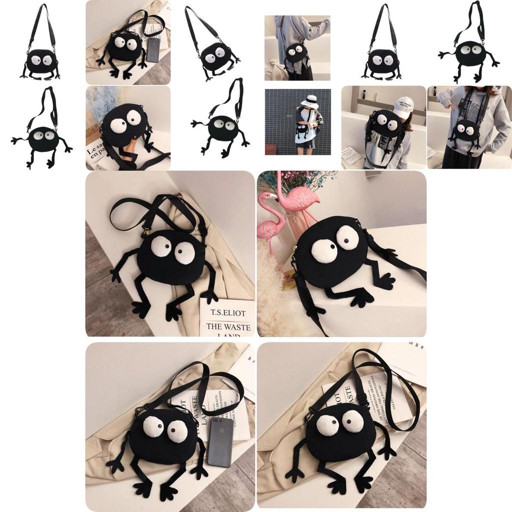 2020 New Style Funny Canvas Mini Bag For Women, Cute Shoulder Crossbody Round Bag