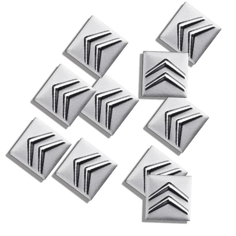 2/5/10 Stück 16mm Fernbedienung Schlüssel Quadrat Emblem Logo Aufkleber Für Citroen C1 C3 C4 C5 C6 2CV VTS Picasso Cross Cactus RD3 C4L DS3 DS4 DS5