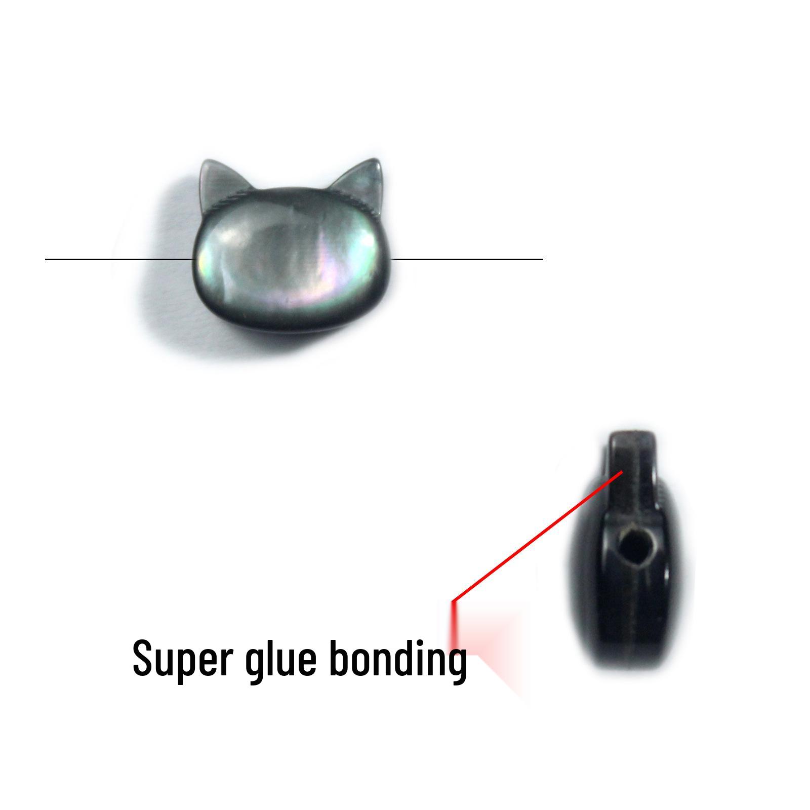 

Ракушка Котенок Голова Бусины-разделители для изготовления украшений своими руками: Черно-белый браслет/ожерелье из ракушек.