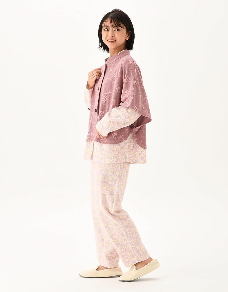 Raku Shoulder wrap Room wear Can be worn as a top by fastening the side buttons Material can be used throughout the season Compatible with household