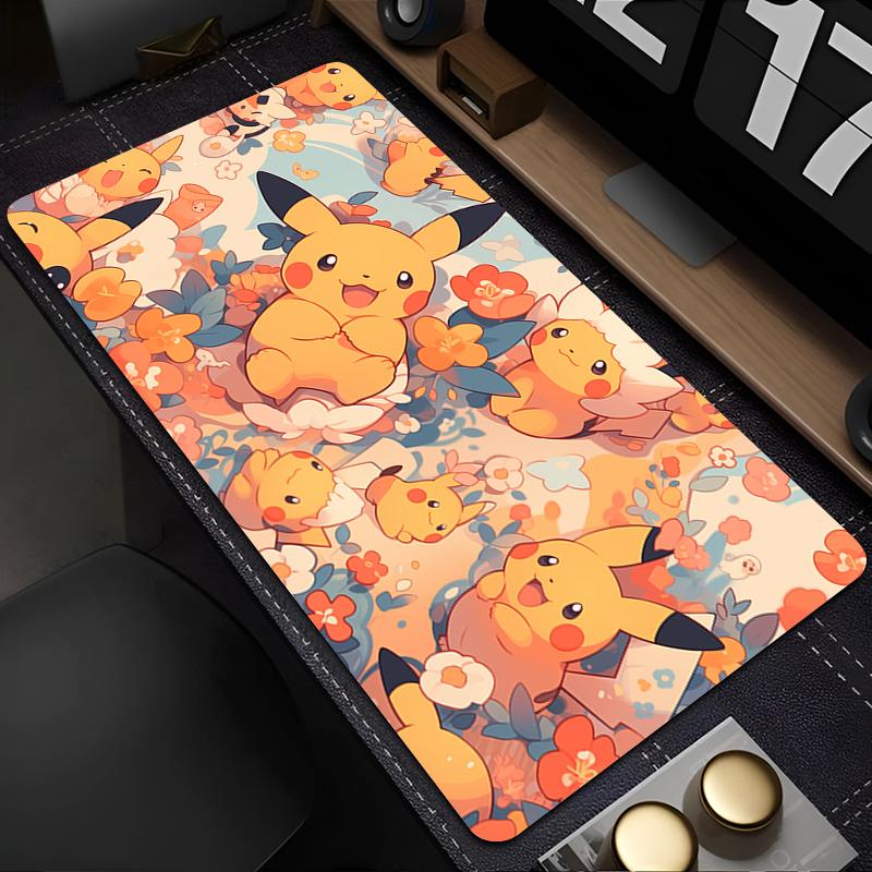 Mouse Pad Pokemon Pikachu xcm Gaming Large xxl Dywan Gamer Keyboard Pad Extended Desk Mat Table Carpet Mousepad For Computer