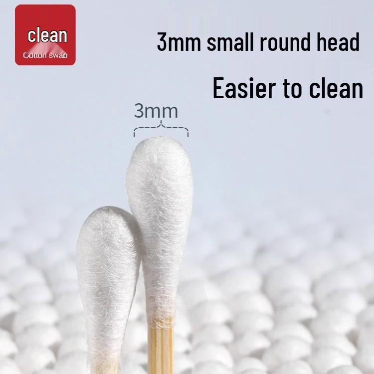 Disposable Double-Headed Cotton Swabs: Ear Cleaning & Makeup Use