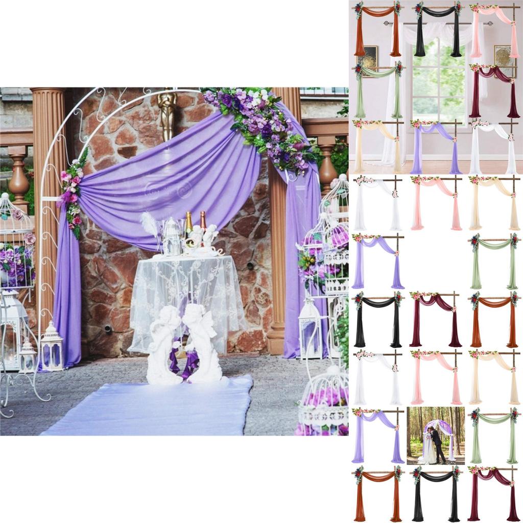 Decoração de Festa de Halloween Cortina de Chiffon Translúcido Para Portas e Janelas Arqueadas