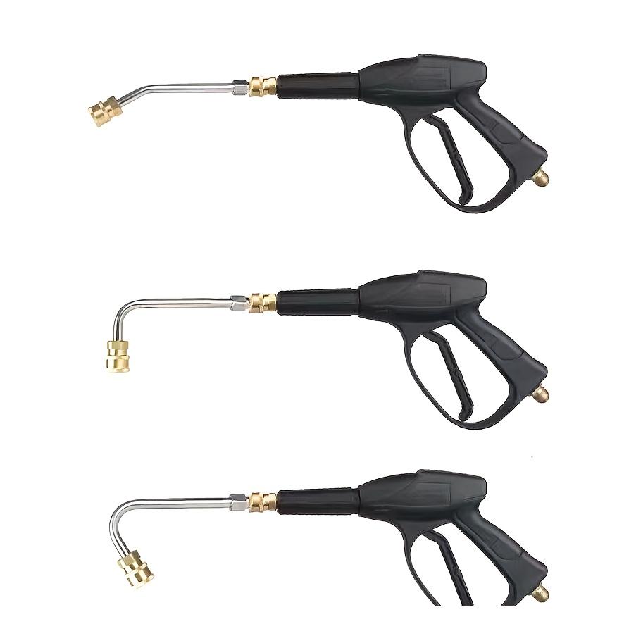 Heavy Duty Metal Pressure Washer Extension Wand 30°/90°/120° Bend Heads 1/4" Quick Connect - Multi-Scene Cleaning Accessory