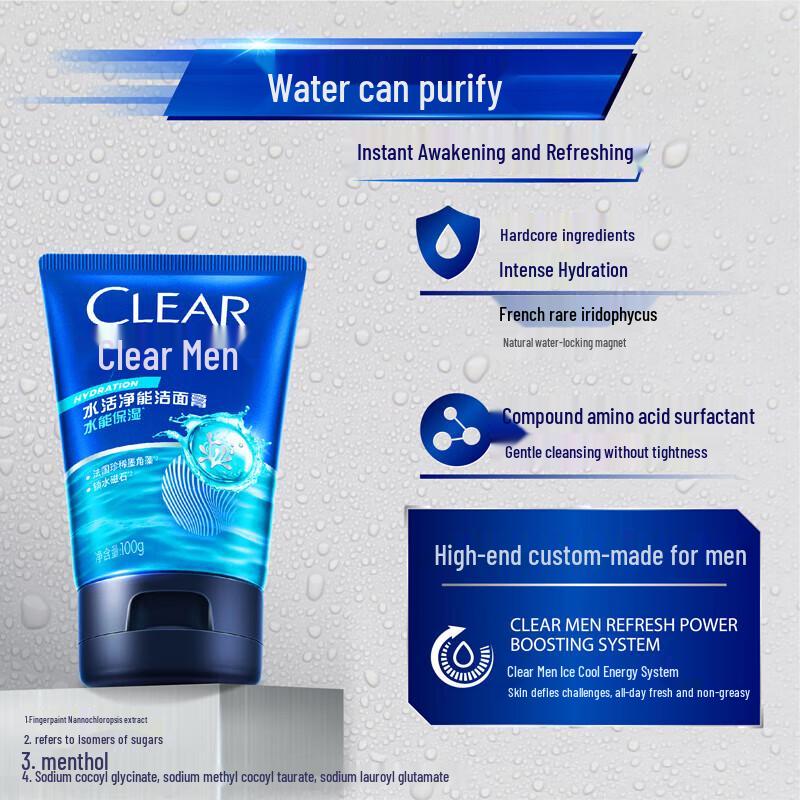 Clear Men's Hydrating Face Wash Duo