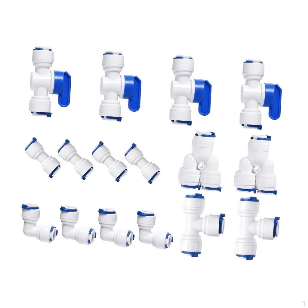 1/4 Zoll Außendurchmesser Schnellanschluss für Osmose-Kugelhahn + T L i Y Teile Steckfittings