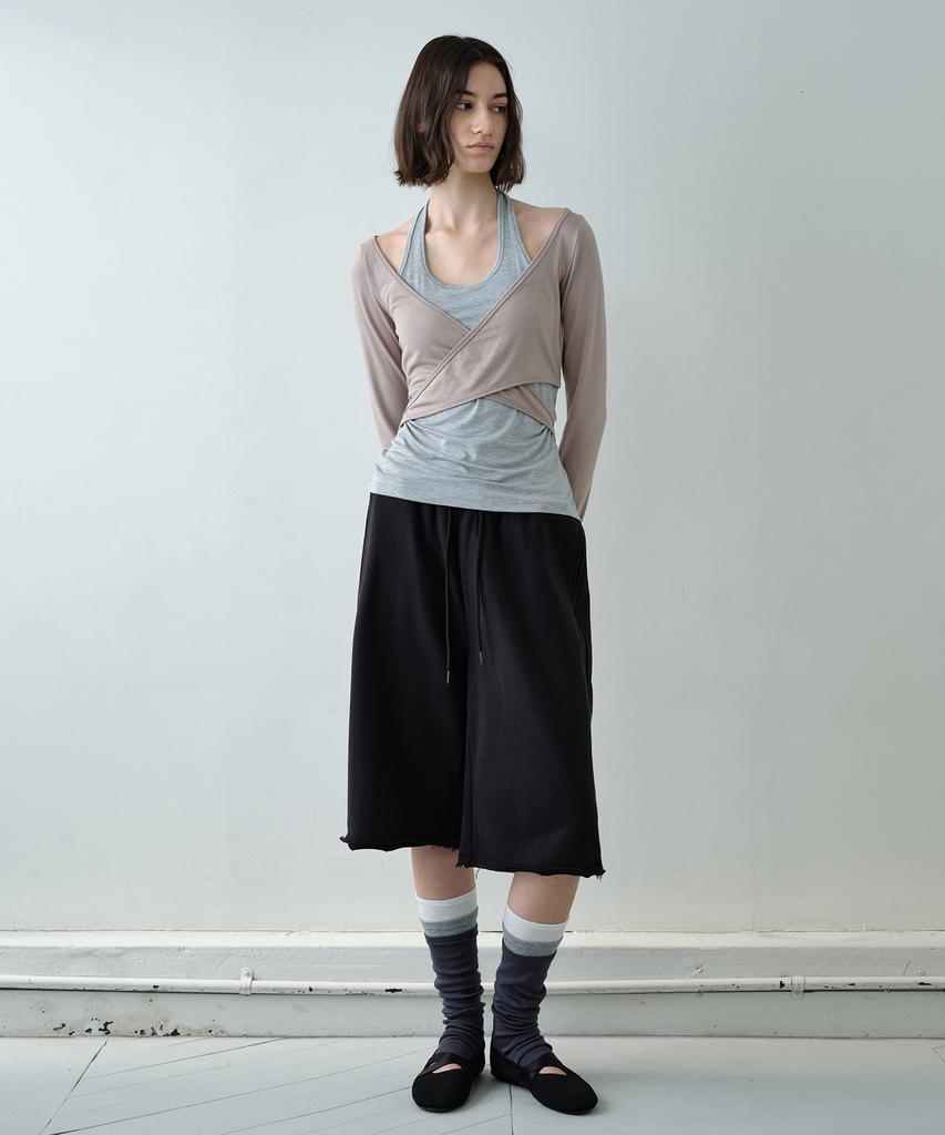 Simeteuligpeosenteu Bermuda Sweat Pants / Black