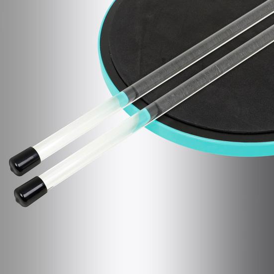 1 Pair Handsome Drum Stick Up Drumstick Grip Lightweight Light Transparent Comfortable for Children