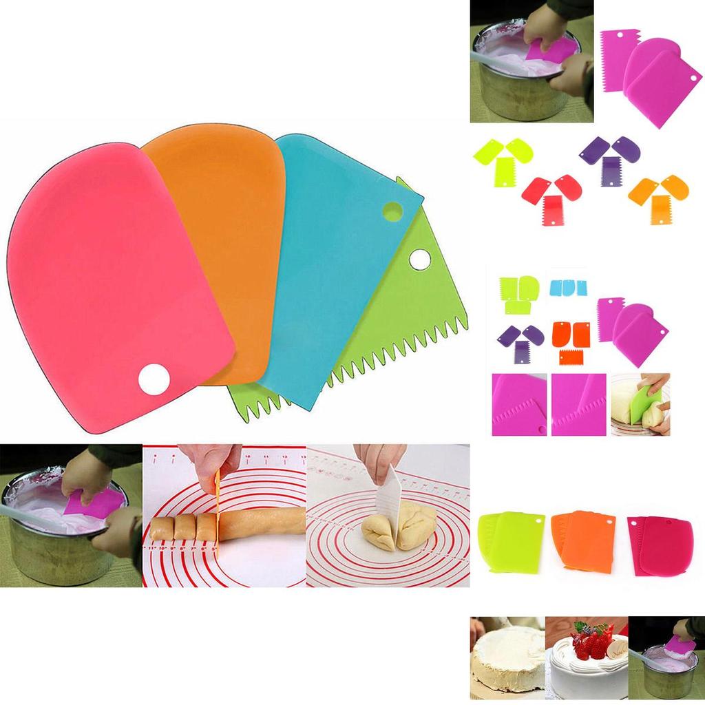 High-quality Plastic Dough Icing Fondant Scraper Tools For Pastry Perfection