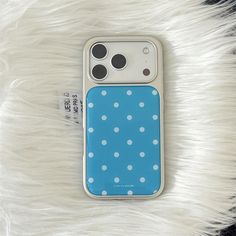 

Electroplated Rose Red Polka Dot Anti-fall Case for iPhone 14/13/17/16/15/Promax 16