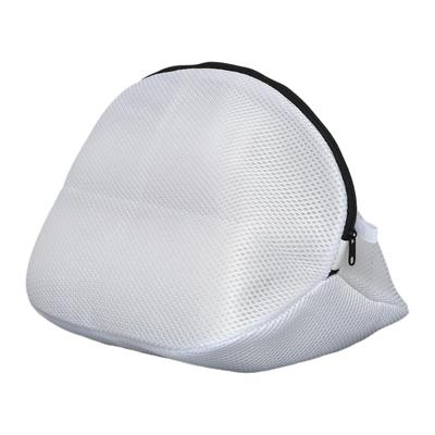 Shoe Washing Bag Mesh Fiber Laundry Bag For Shoe Underwear Wash Bags With Zips For Washing Machines Travel Clothes Storage