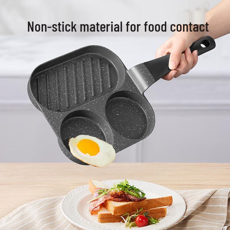 Supor Maifan Stone Non-Stick 4-Hole Breakfast Frying Pan