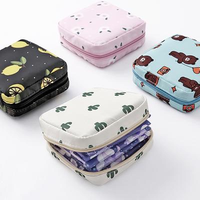 Cartoon Sanitary Napkin Storage Bag Thickened Travel Sanitary Pad Storage Pouch Sanitary Pad Bag