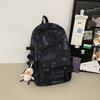 Letter Unisex Graffiti Backpack With Multiple Pockets For School And Campus