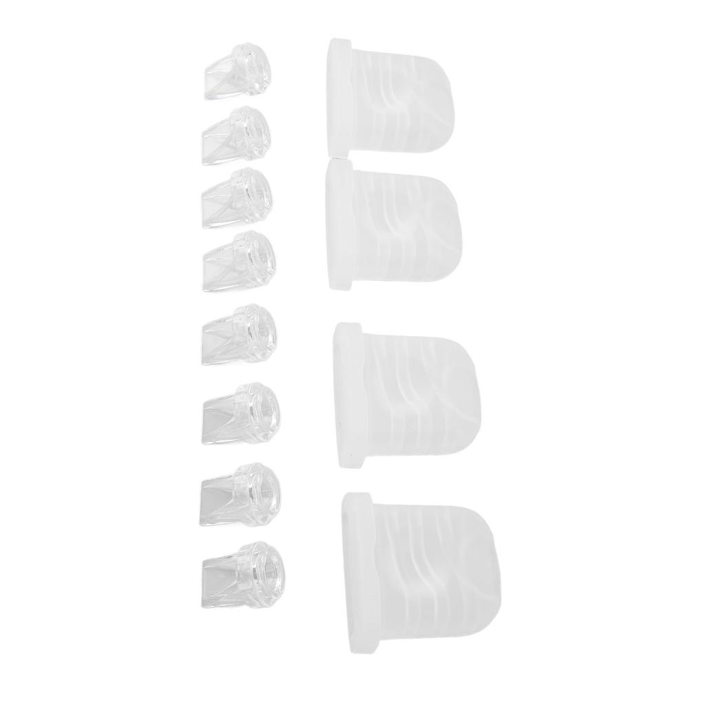 8pcs Duckbill Valves and 4pcs Silicone Diaphragm Compatible for S32 Breastfeeding Pump Replacement
