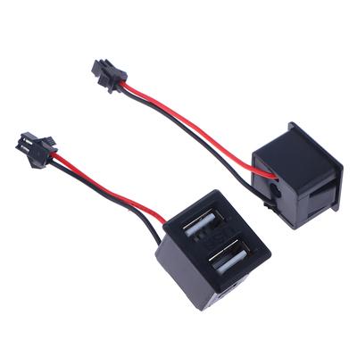 1Pc Doppelschicht-USB-Buchsenbasis Typ-C-Buchse Buchse USB-Lampen-Ladebuchse Steckdose mit Kabelstecker