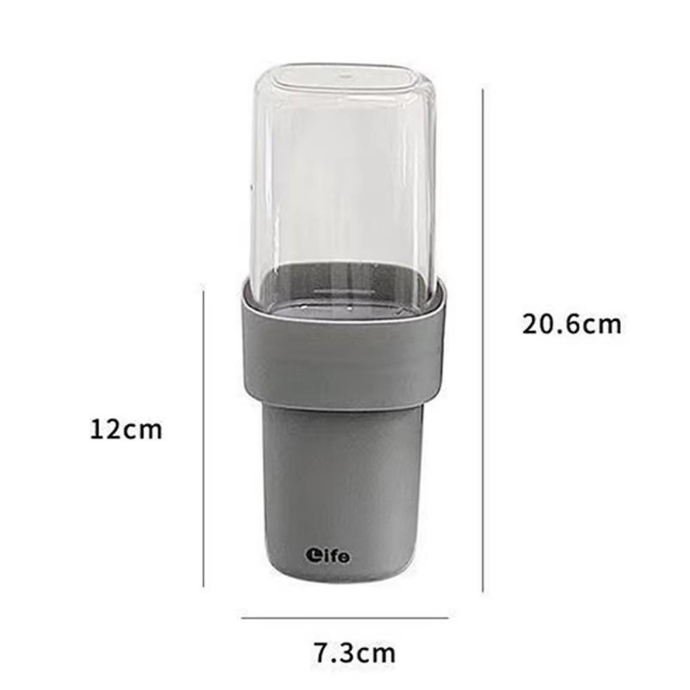 Portable 2In1 Mouthwash Cup Travel Lightweight Toothbrush Cup Multifunctional Plastic Electric Toothbrush Holder Storage Box