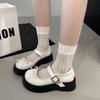 Retro Britischer Stil Plateau JK Kleine Lederschuhe Damen 2025 Neu Sommer Rock Französische Mary Jane Einzelne Schuhe