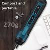 Cordless Electric Screwdriver Sets 105pack 3.6V 5Nm USB Rechargeable LED Light 4 Gear Torque Adjustment for Home Instrument Installation