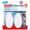 Hooks Powerstrips - TESA - 58013-00049-00 - Large Oval - White - Reusable 1.5 Kg