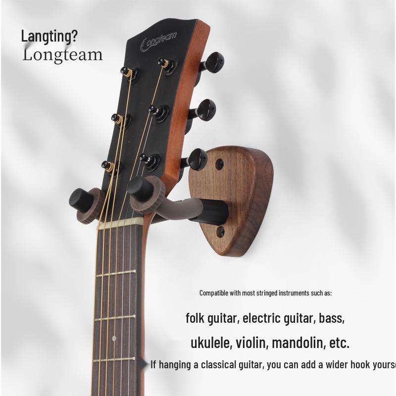 Black Walnut Guitar & Ukulele Wall Hanger