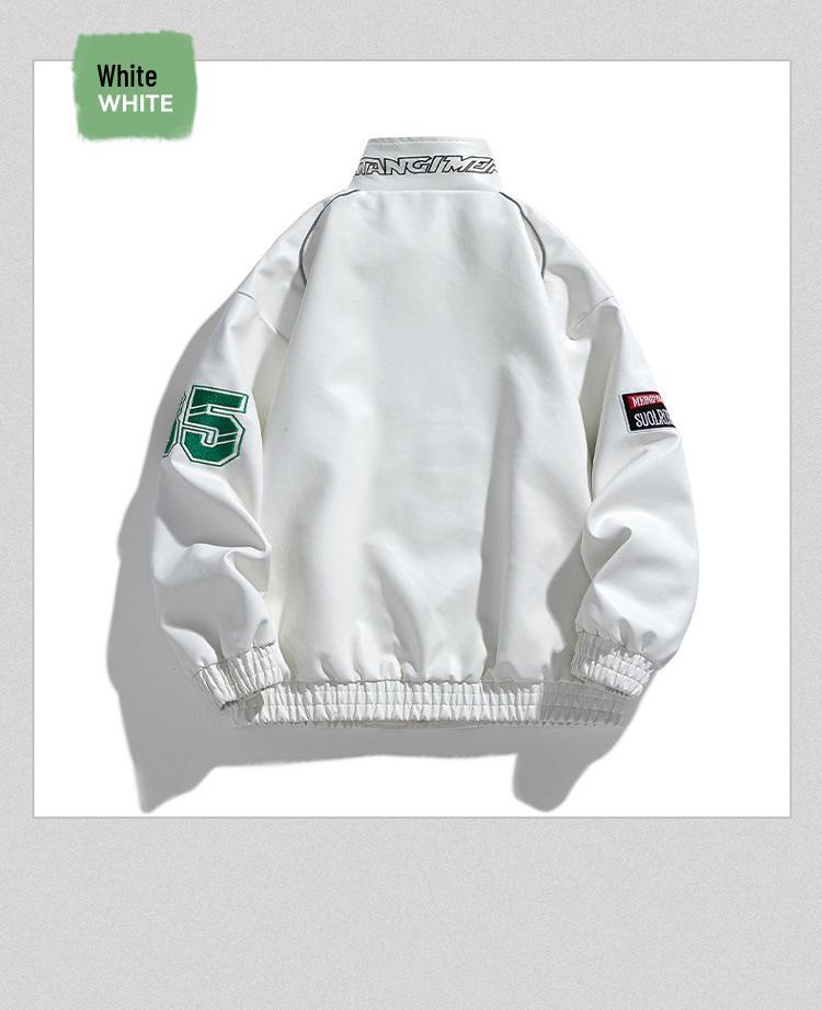 Herren Trendy PU-Leder Motorradjacke - Vielseitiges Frühjahrs- & Herbst-Oberteil